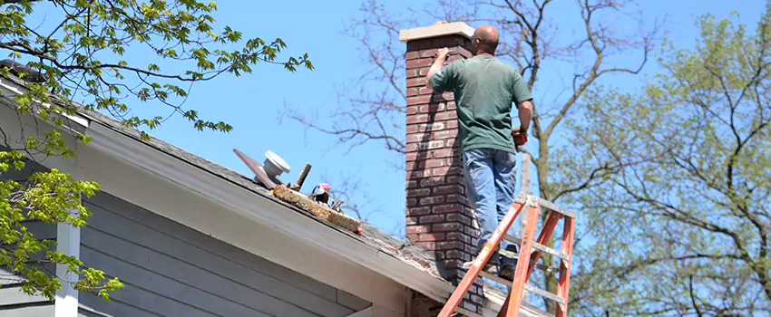 Vinyl and PVC Chimney Flashing Installation in Denton, TX