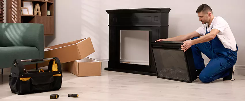 Old Rusted Metal Fireplace Repair And Replacement in Denton, TX